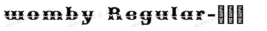 womby Regular字体转换